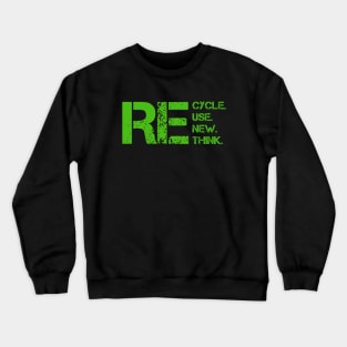 Reduce Reuse Recycle Rethink World Environment Day Gift Crewneck Sweatshirt